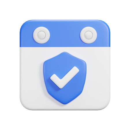 Date de protection  3D Icon