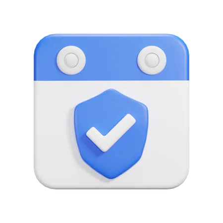 Date de protection  3D Icon