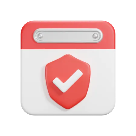 Date de protection  3D Icon