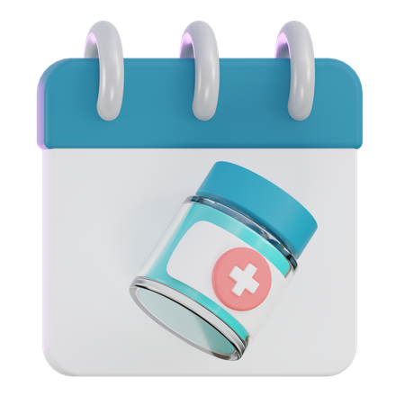 Date de vaccination  3D Icon