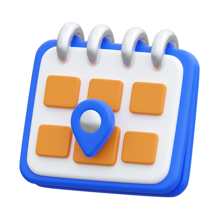 Date de voyage  3D Icon