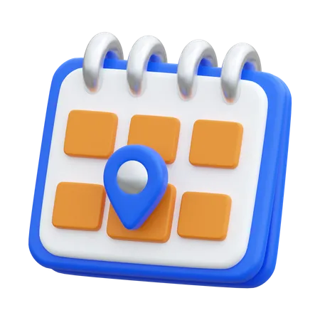 Date de voyage  3D Icon