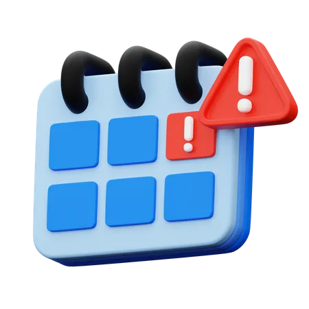 Date Deadline  3D Icon