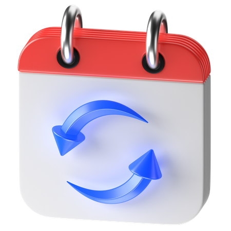 Date d'échange  3D Icon