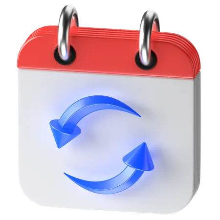 Date d'échange  3D Icon