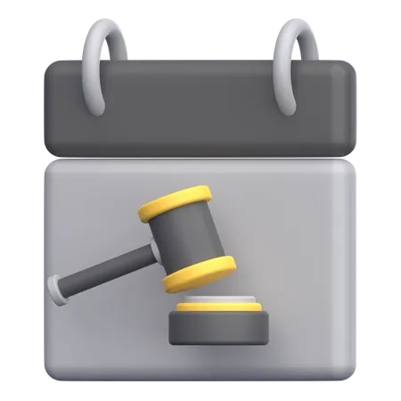 Date d'enchère  3D Icon