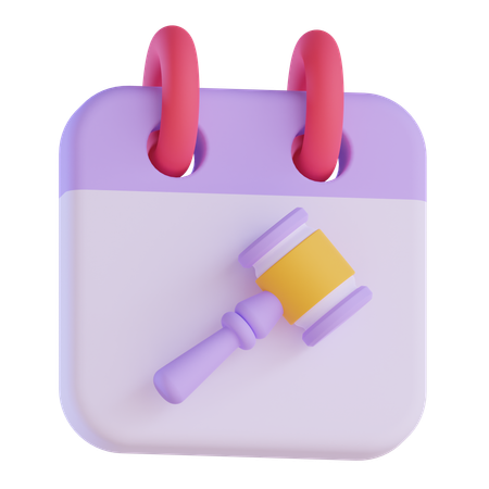 Date d'enchère  3D Icon