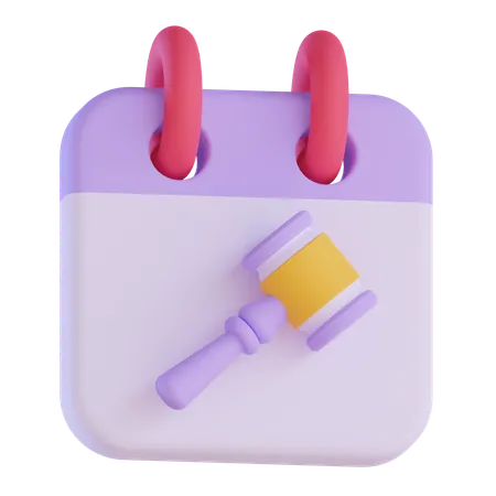 Date d'enchère  3D Icon