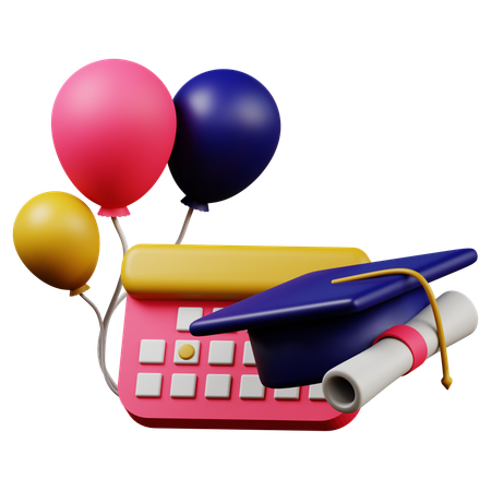 Date d'obtention du diplôme  3D Icon