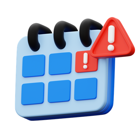 Date échéance  3D Icon