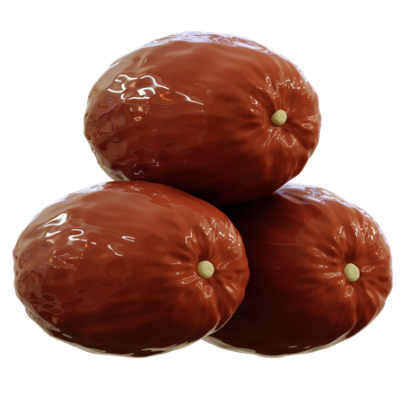 Date Fruit  3D Icon
