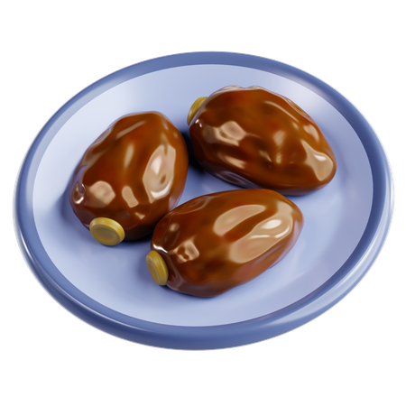 Date Fruit  3D Icon