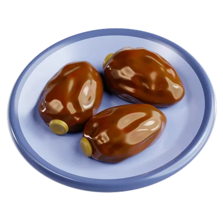 Date Fruit  3D Icon