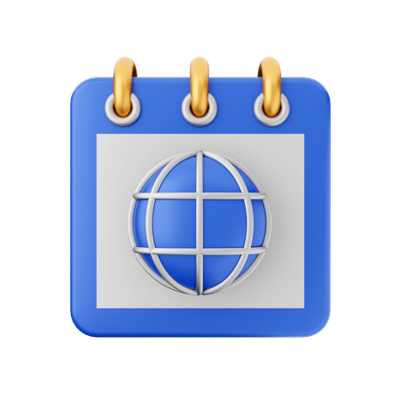 Date mondiale  3D Icon