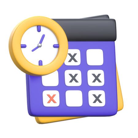 Date limite  3D Icon