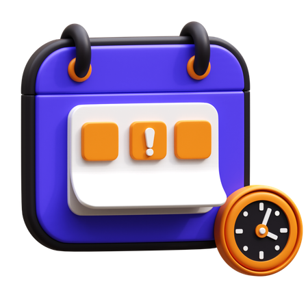 Date limite  3D Icon