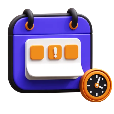 Date limite  3D Icon