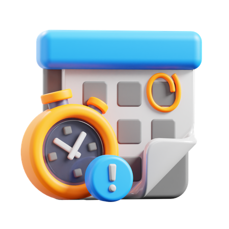 Date limite  3D Icon