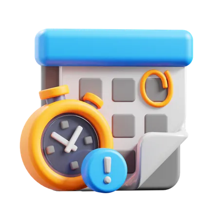 Date limite  3D Icon