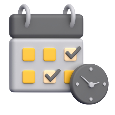 Date limite  3D Icon