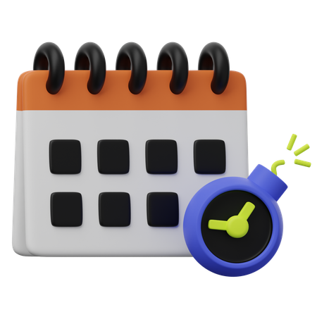 Date limite  3D Icon