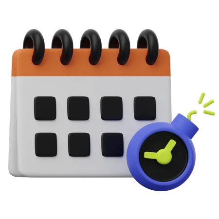 Date limite  3D Icon