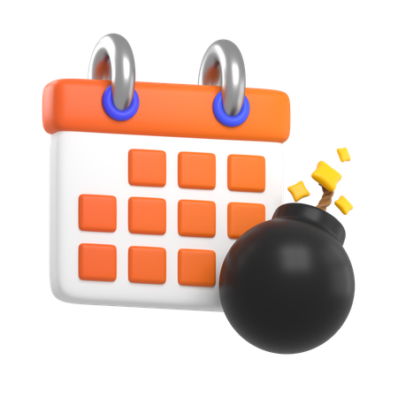 Date limite  3D Icon