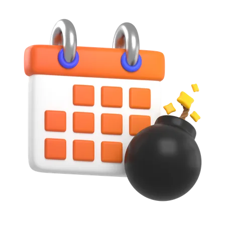 Date limite  3D Icon