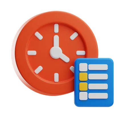 Date limite  3D Icon