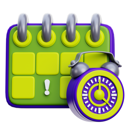 Date limite  3D Icon