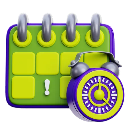 Date limite  3D Icon