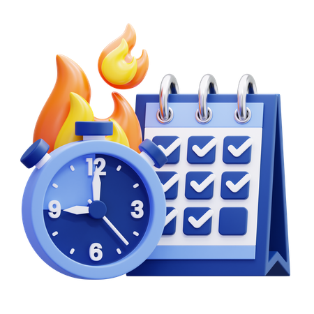 Date limite  3D Icon