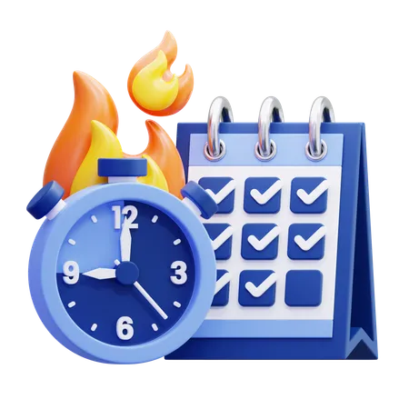 Date limite  3D Icon