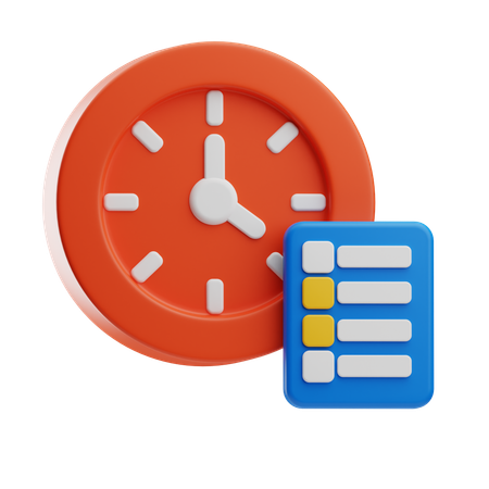 Date limite  3D Icon