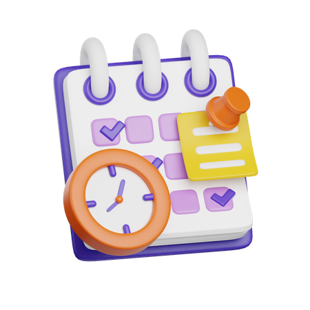 Date limite des affaires  3D Icon