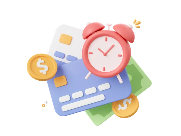 Date limite de paiement  3D Icon