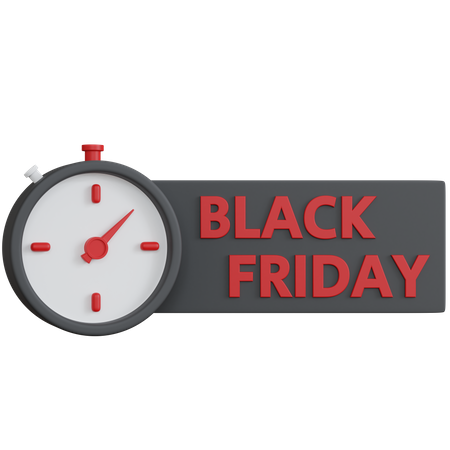 Date limite du vendredi noir  3D Icon