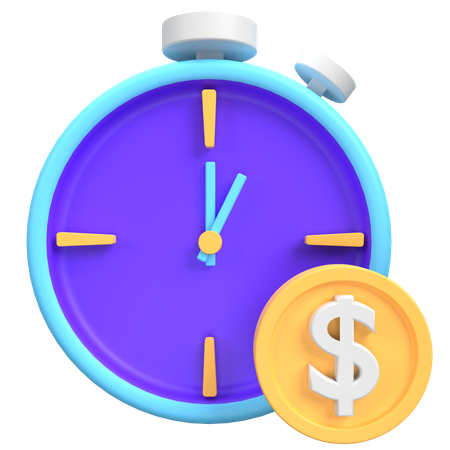 Date limite financière  3D Icon