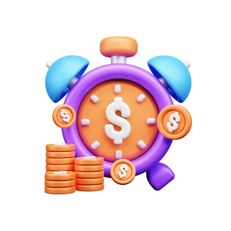 Date limite financière  3D Icon