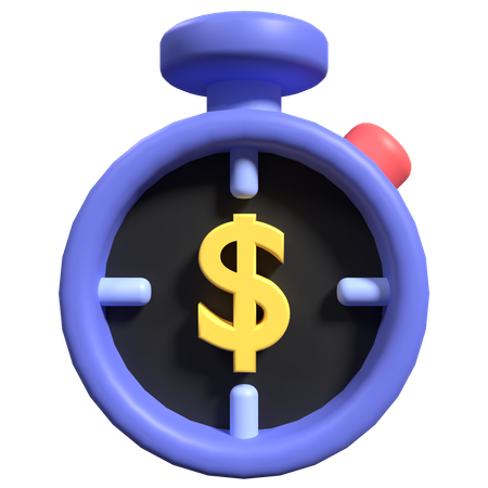 Date limite financière  3D Icon