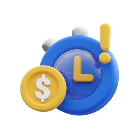 Date limite financière  3D Icon
