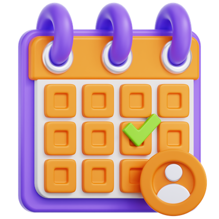 Date of Birth  3D Icon