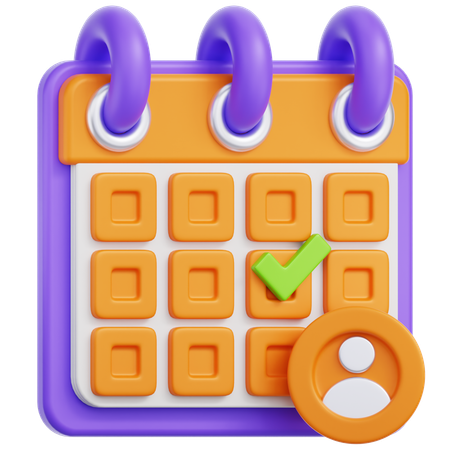 Date of Birth  3D Icon