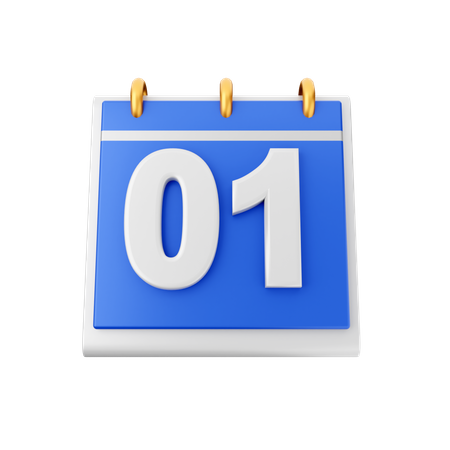 Date One  3D Icon