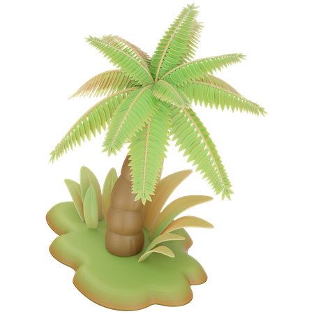 Date Palm  3D Icon