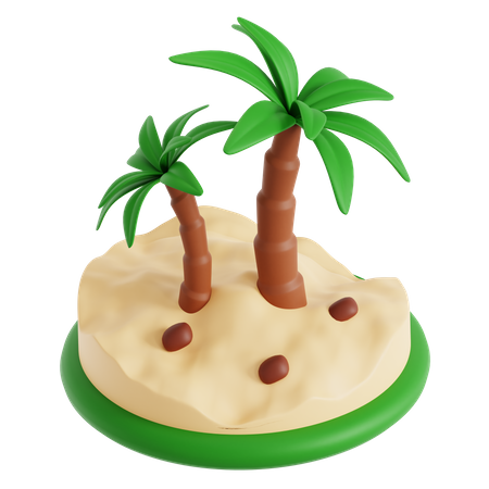 Date Palm Desert  3D Icon
