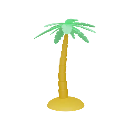 Date Palm Tree  3D Illustration