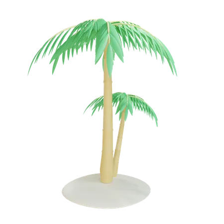 3 D Date Palm Tree 3D Illustration