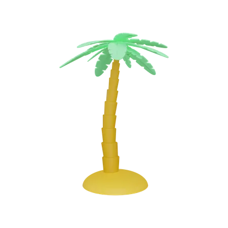 3 D Palm Tree Icon 3D Illustration