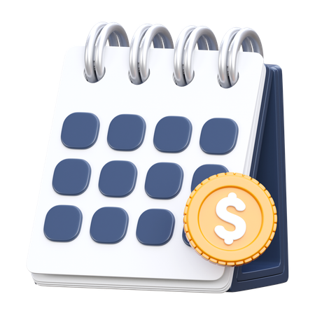 Date de salaire  3D Icon